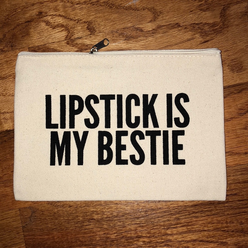 Canvas makeup bag